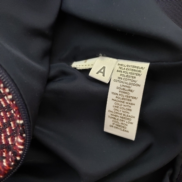 Loft Diamond Button Wrap Red Skirt, Size 4, 8 - Picture 7 of 8